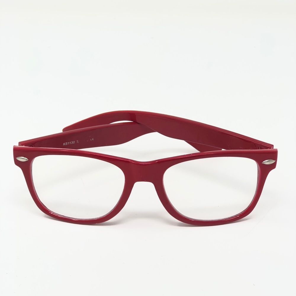 Red Rimmed Glasses - Picture 3 of 3